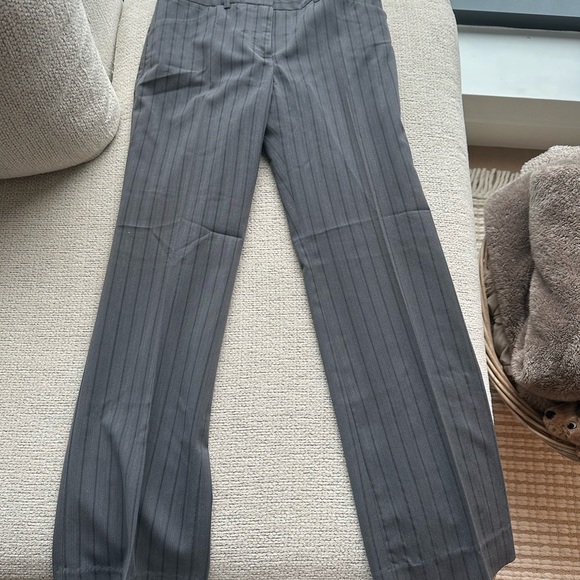 Gray Pinstripe Trousers - Picture 3 of 4